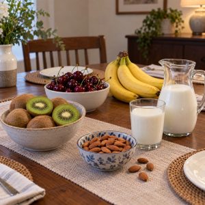 a picture of foods that help you sleep